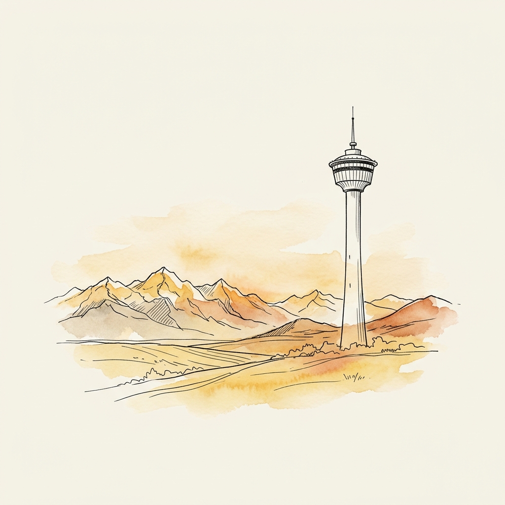 Artistic sketch of Calgary