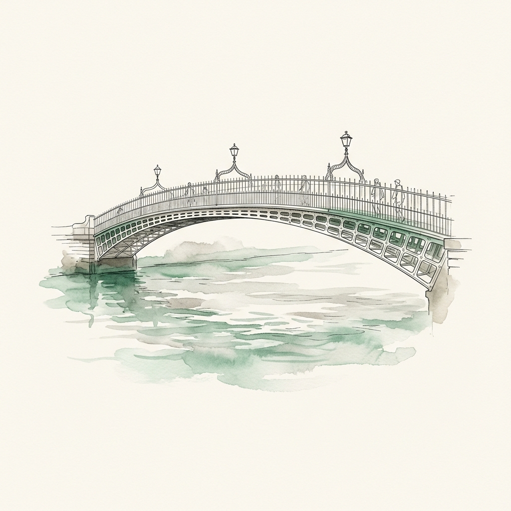 Artistic sketch of Dublin